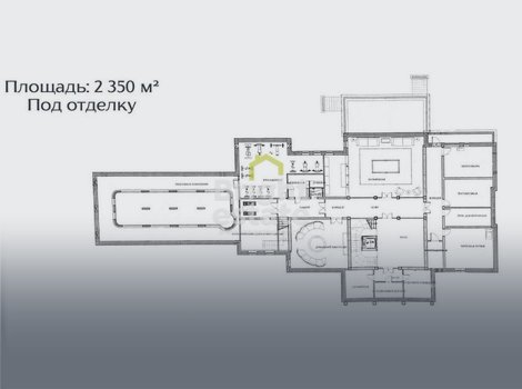 Загородная резиденция 2350 кв.м. в поселке Новобузаево, Рублевка. ID 15967