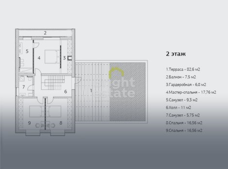 Купить коттедж с панорамным остеклением в КП Ильинские холмы. ID 18207