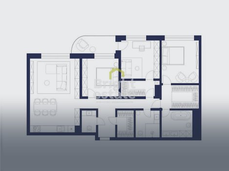 Купить 4-комнатную квартиру со свободной планировкой в доме Лаврушинский . ID 19232