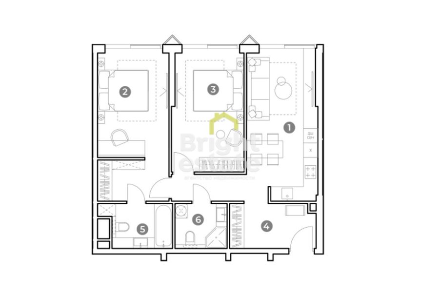 Продажа апартаментов в жилом комплексе Nametkin Tower. ID 15384