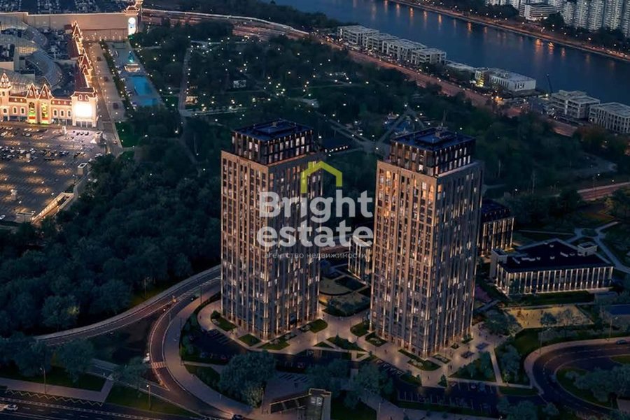 Купить квартиру с 3 спальнями без отделки в ЖК Dream Towers на берегу Москвы-реки. ID 19911