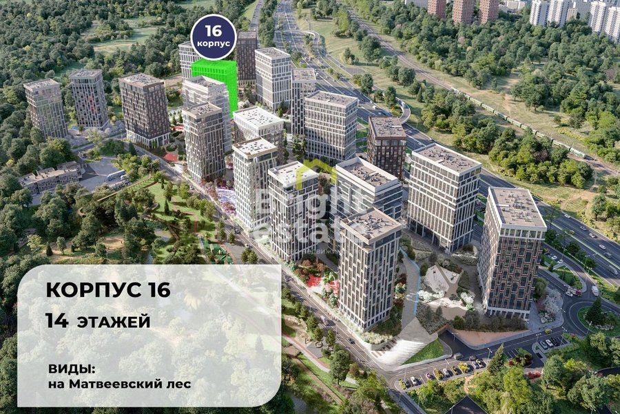 Купить 3-комнатную квартиру без отделки в ЖК West Garden. ID 20683